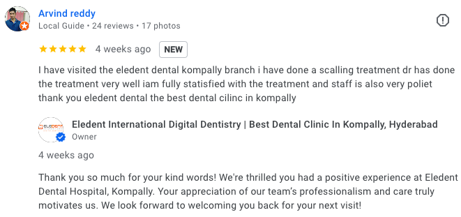 Patient testimonial