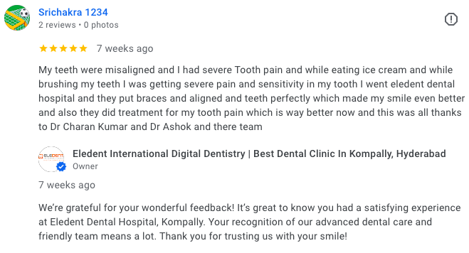 Patient testimonial