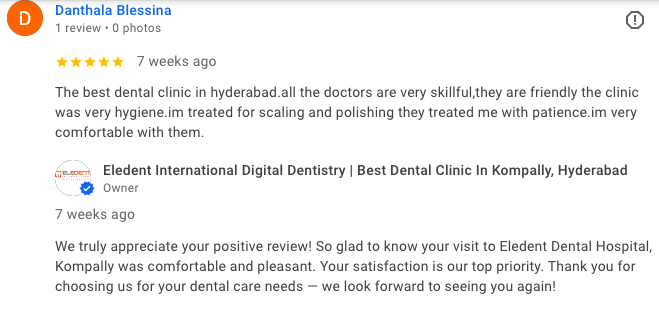 Patient testimonial