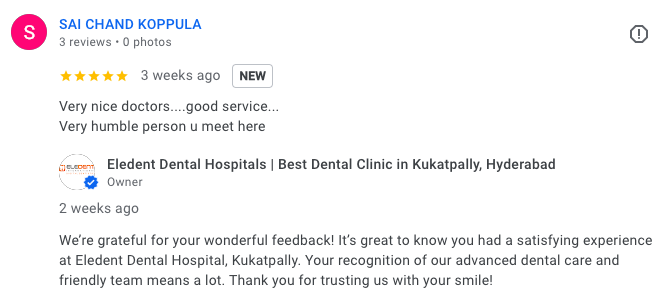 Patient testimonial