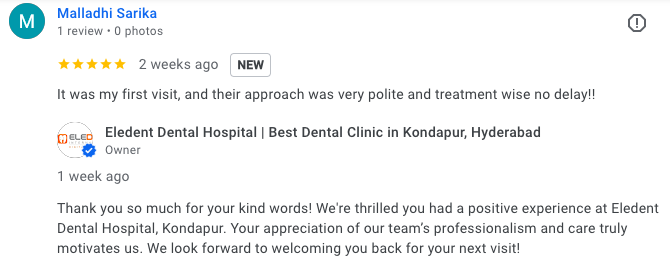 Patient testimonial